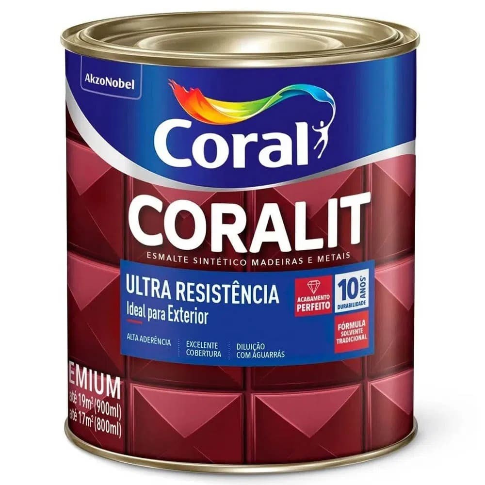 Esmalte Coral Premium Acetinado Ultra Resistência 900ML