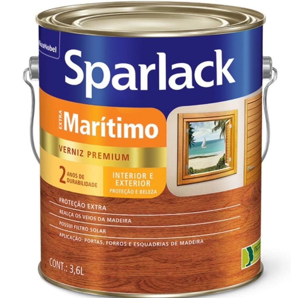 Verniz Maritimo Brilhante Sparlack 3,6L