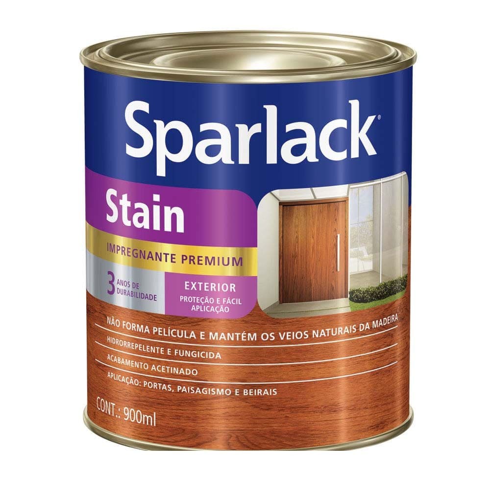 Verniz Cetol Stain Acentinado Sparlack Beleza Natural 900ml