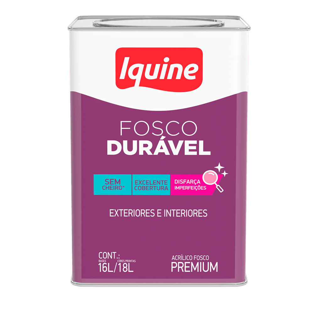 Tinta Acrilica Premium Iquine Fosco Duravel 18L