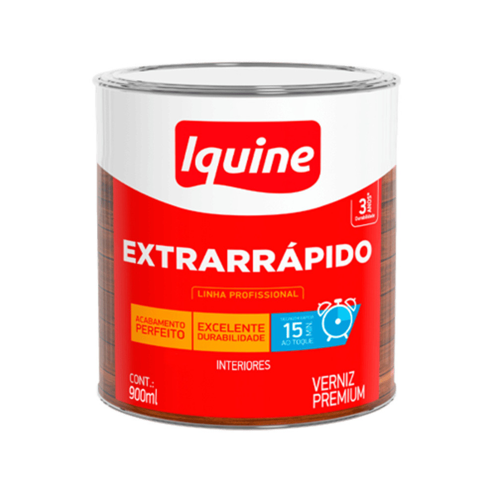 Verniz Brilhante Iquine Extra Rapido 900ml