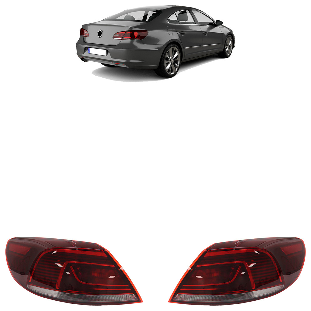 Par Lanterna Traseira Passat CC 2013 2014 2015 2016 Bicolor Canto