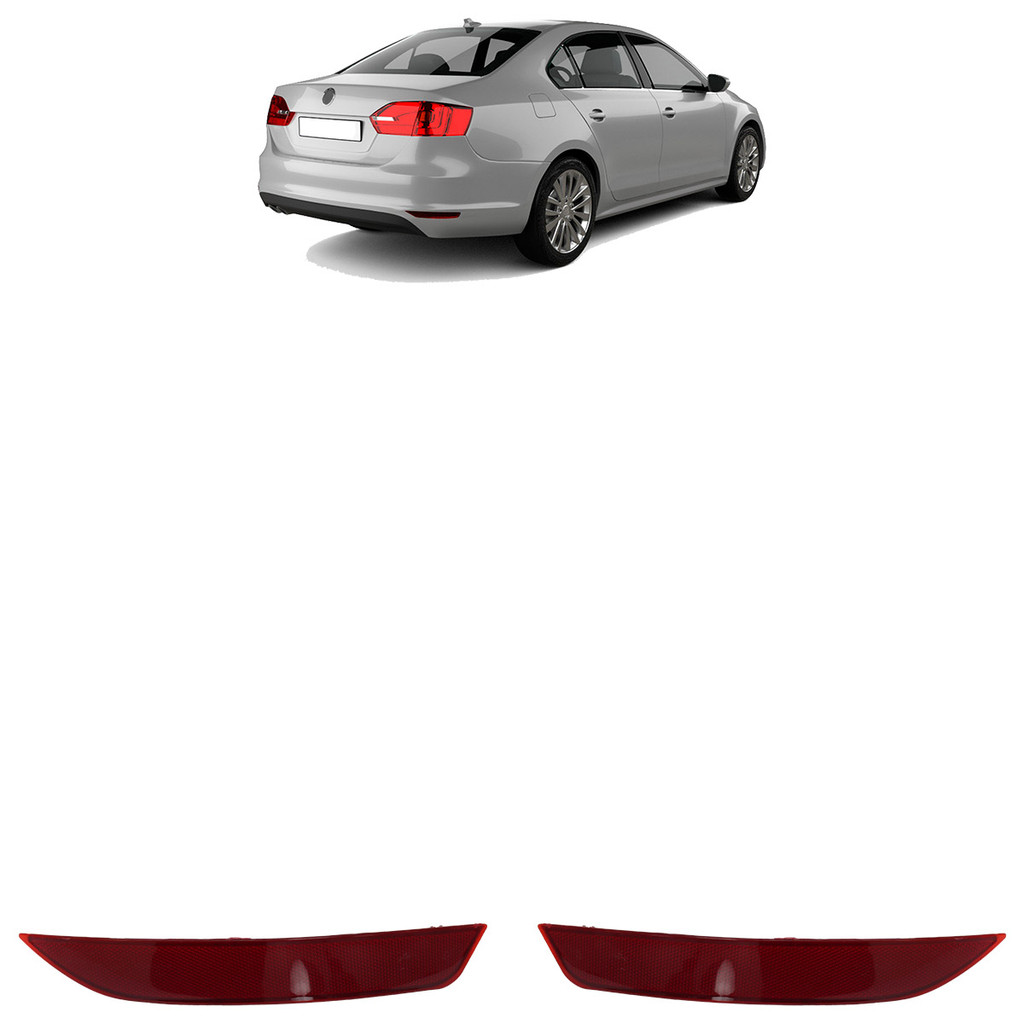 Par Refletor Parachoque Traseiro Jetta 2011 2012 2013 2014 Rubi em Oferta na Shopee