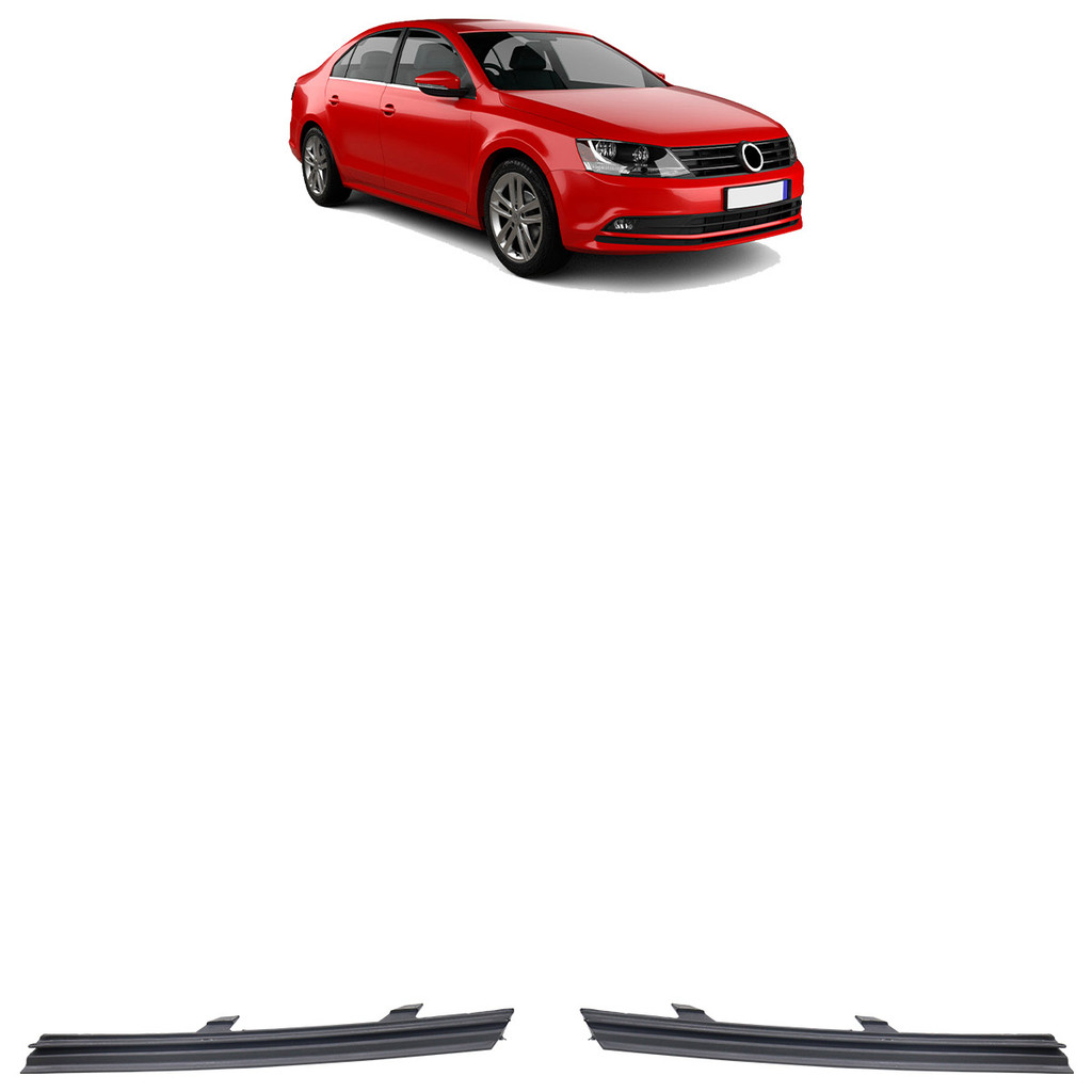 Par Friso Parachoque Dianteiro Jetta 2015 2016 2016 2018 Fino Preto Liso