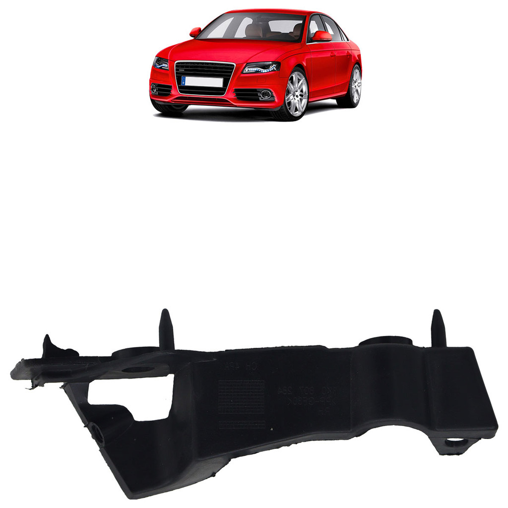 Suporte Parachoque Dianteiro A4 2009 2010 2011 2012 Preto Liso