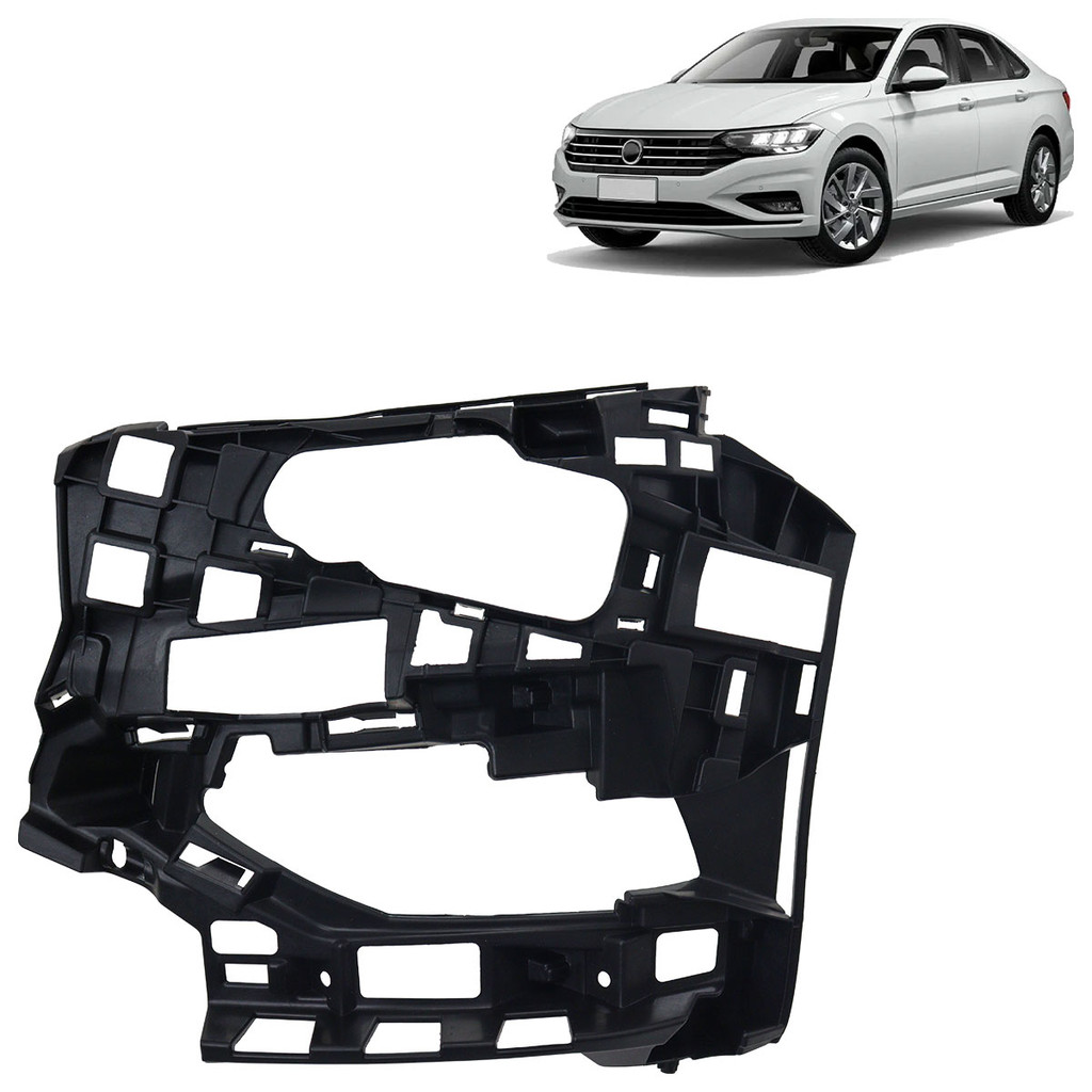 Suporte Farol Milha Auxiliar Jetta 2019 2020 2021 2022 Preto Liso em Oferta na Shopee