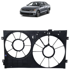 Defletor Radiador Jetta 2011 2012 2013 2014 Preto
