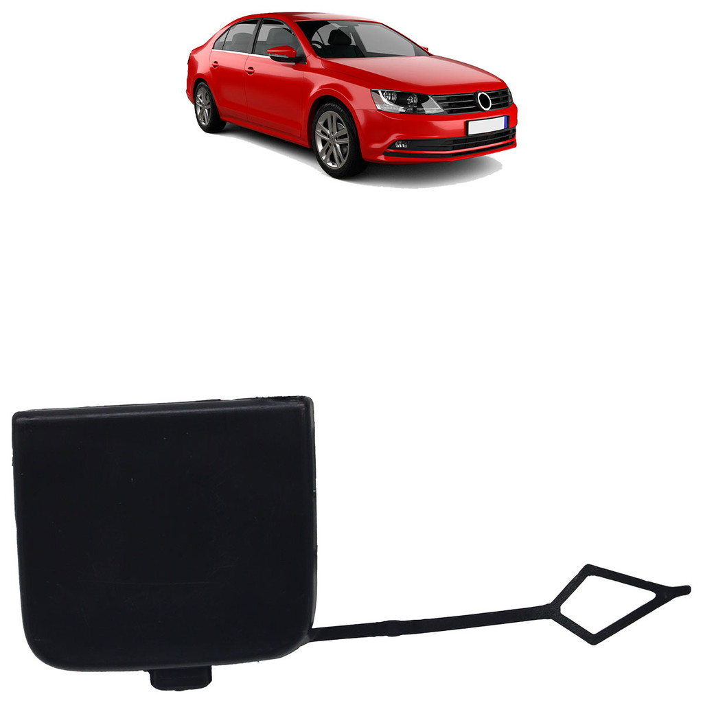 Tampa Reboque Parachoque Dianteiro Jetta 2015 2016 2017 2018 Preto Liso