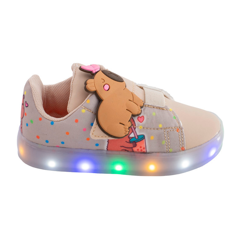 Tenis Infantil Led Capivara Led Meninos e Meninas Led Luz Colorido Pisou Piscou Lançamento Leve Macio e Confortavel em Oferta na Shopee