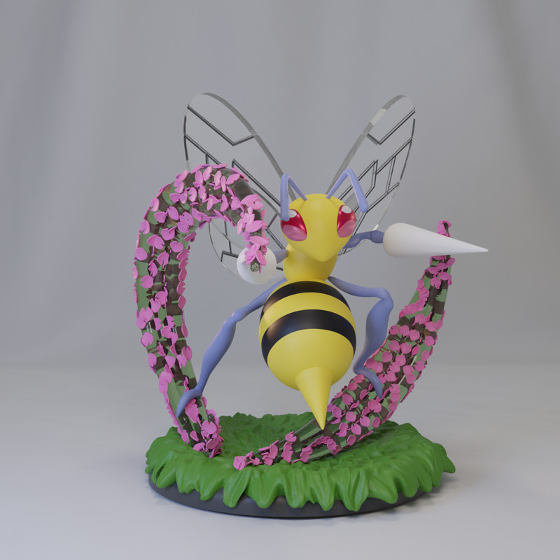 Pokémon - 15 - Beedrill  - Poke Crisis Studio - 35mm