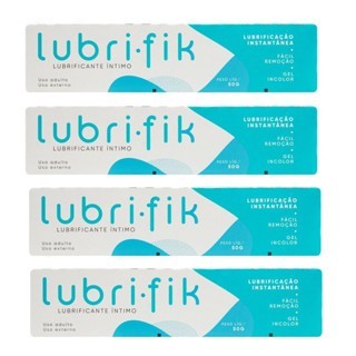 KIT 4 Lubrificante SEXY SHOP Produtos LUBRIFIK 50g Neutro Lubrificante Intimo Feminino em Oferta na Shopee