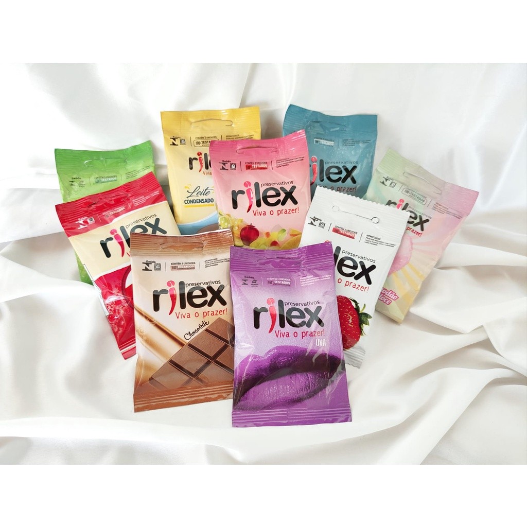 KIT 12 Preservativo Rilex Aromático Camisinha - SEX SHOP