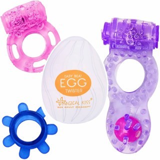 Vibrador Anel Peniano Masculino + Masturbador Masculino EGG SEX SHOP Produtos