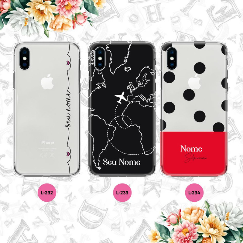 Capa Capinha - Motorola Moto G56 - Fontes Personalizada com Nome