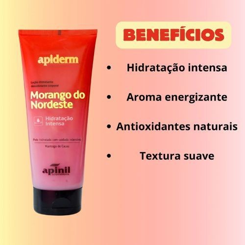 KIT 3 Hidratante Corporal MORANGO DO NORDESTE Creme Loção 190g - REVENDA ATACADO — imagem 2 de 2