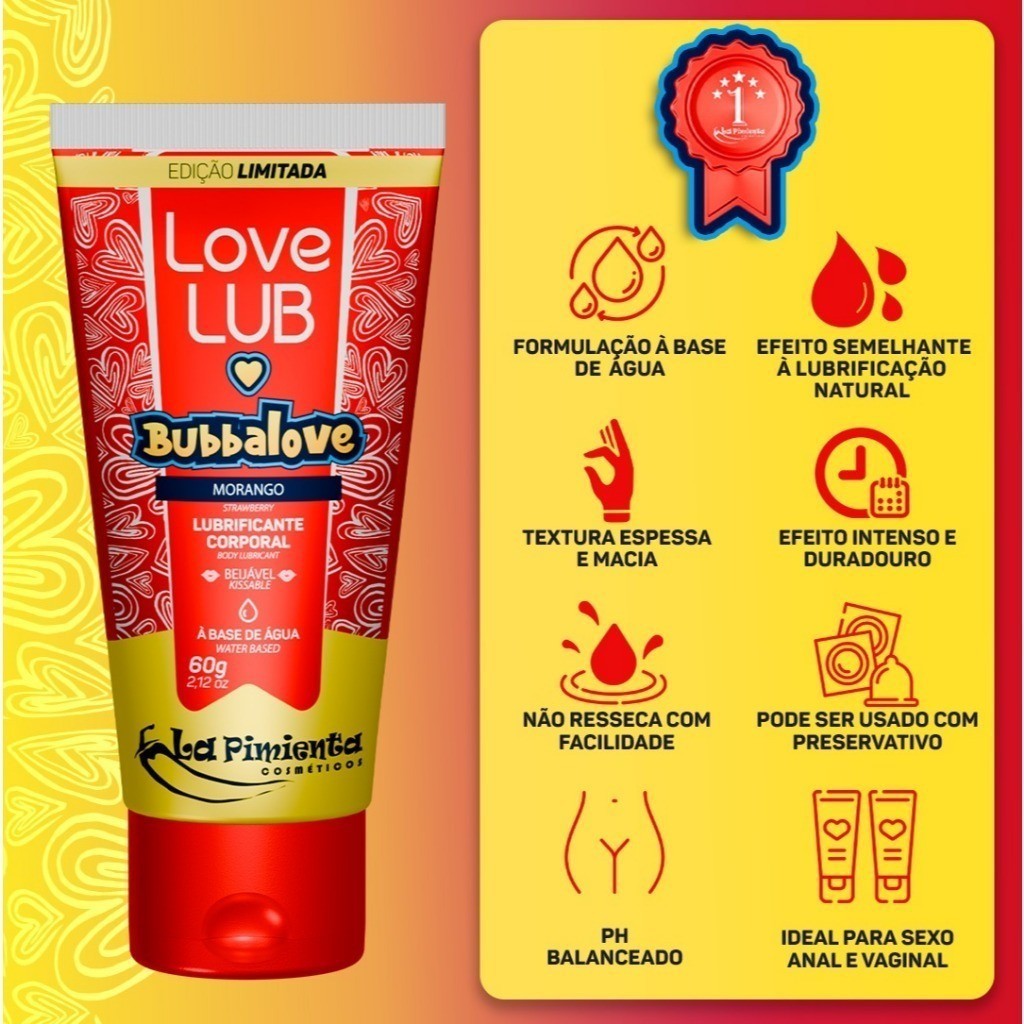 Lubrificante Intimo Feminino Sexo À Base de Água BUBBALOVE Gel Lubrificante Intimo SEX SHOP Produtos