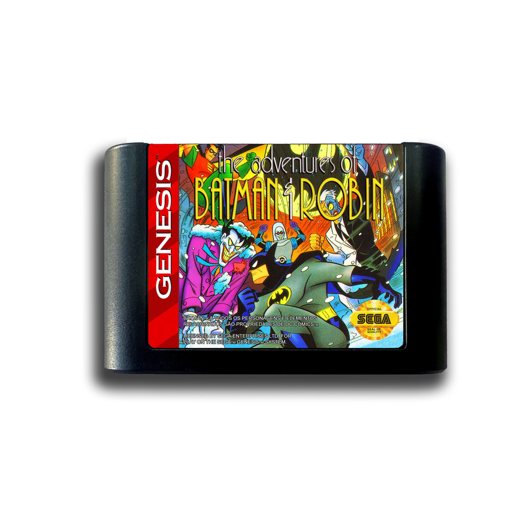 Cartucho de MegaDrive Novo The Adventures Of Batman E Robin