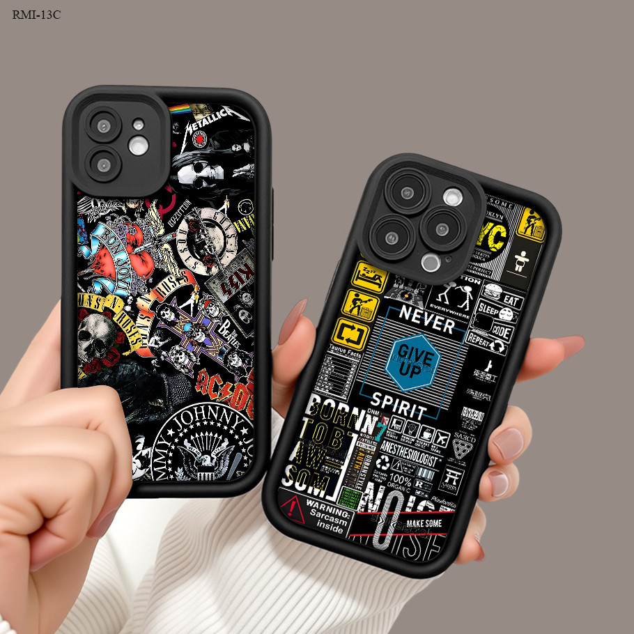 Capinha Para Xiaomi Redmi 15C 13C 14C 12C 15 12 13 4G 5G Capa De Celular Black Case 5787 em Oferta na Shopee