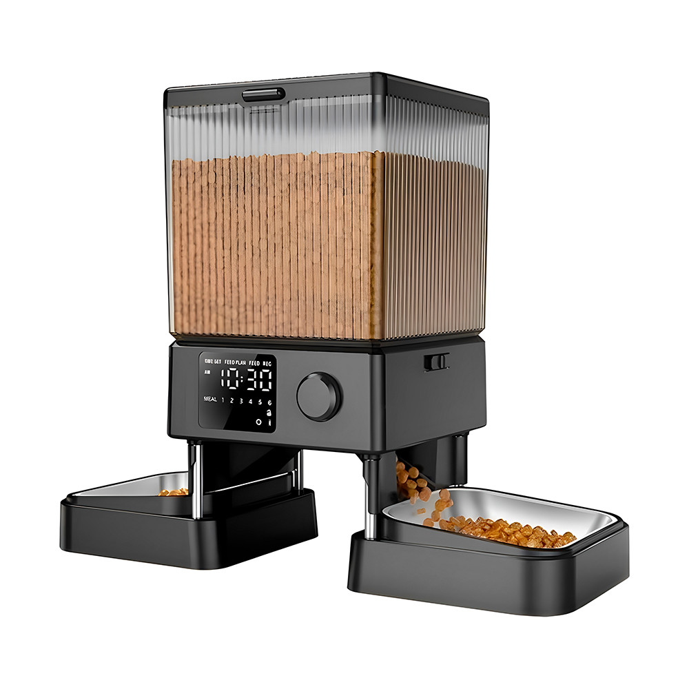 Alimentador Automático Duplo Oneisall 5L p/Ração de Pets em Oferta na Shopee