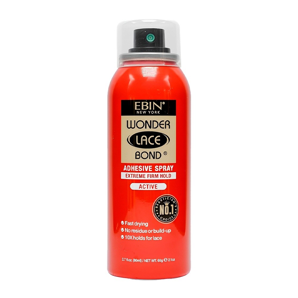 Spray Adesivo Perucas Ebin Wonder Lace Bond Active 80ml em Oferta na Shopee