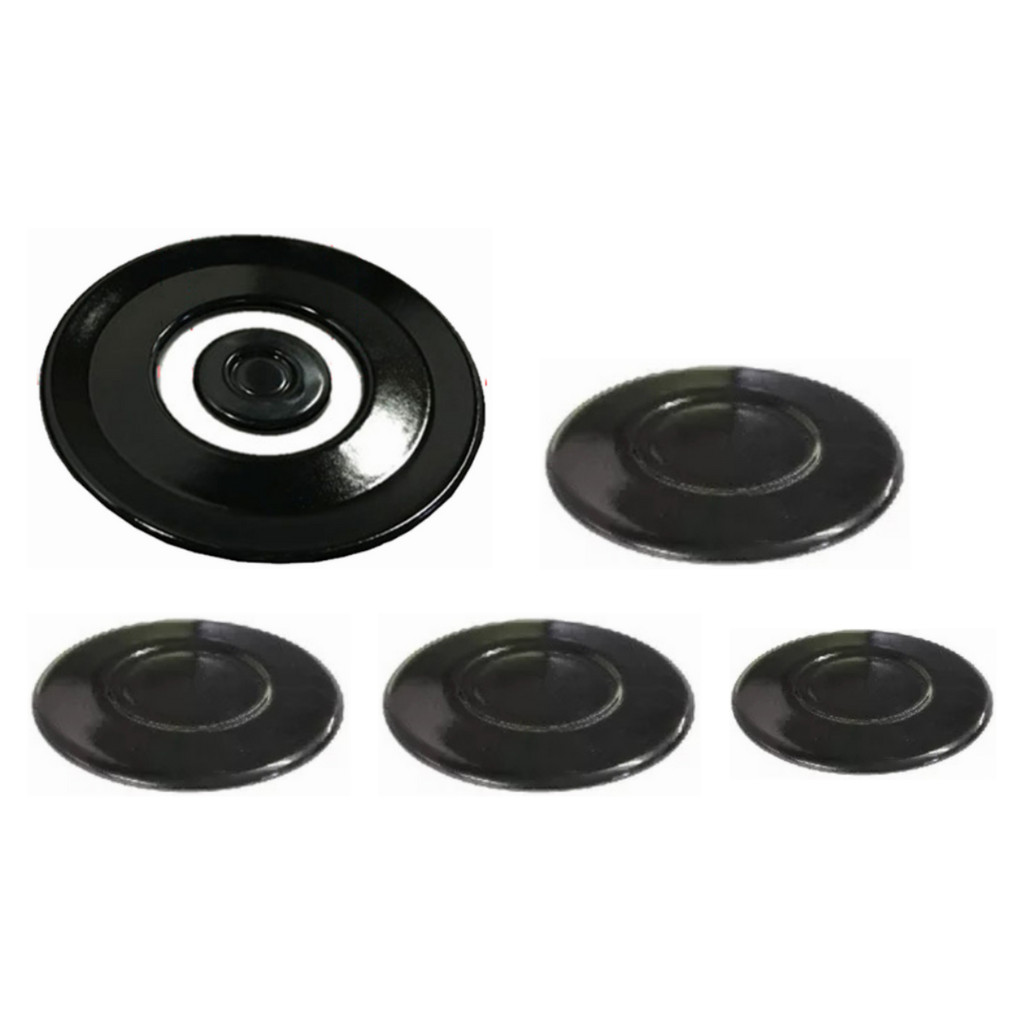 Kit Espalhador Fogão Atlas Top Gourmet Glass 5 Bc 1TC 1G 2M 1P Diâm do Espalhador Tc 13,8 - Gd 10,0 - Md 7,5 - Pq 6,5 Cm