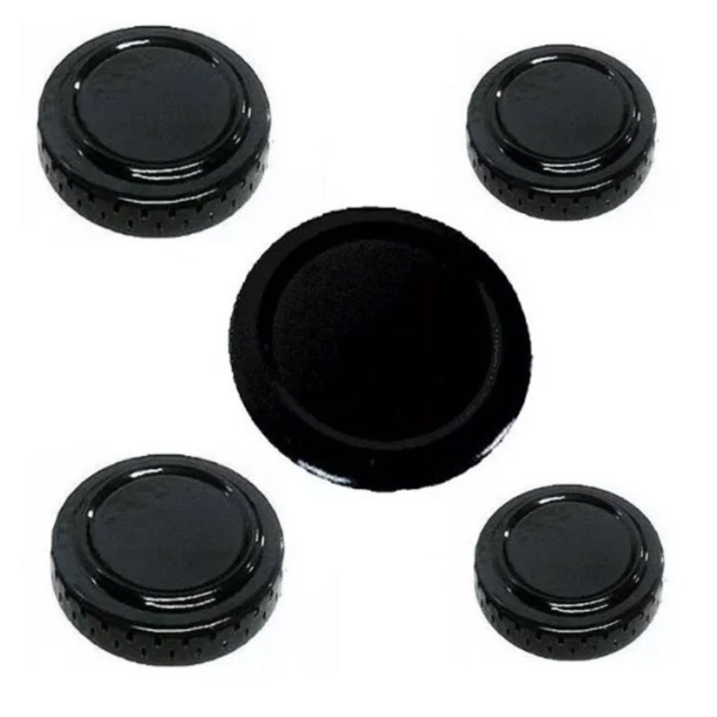 Kit Espalhador Fogão Atlas Mônaco Grécia 5 Bc 1GT 2G 2P Diâmetro do Espalhador Gd. Ø 11, 7 - Md. Ø 7,5 - Pq. Ø 6,5 Cm