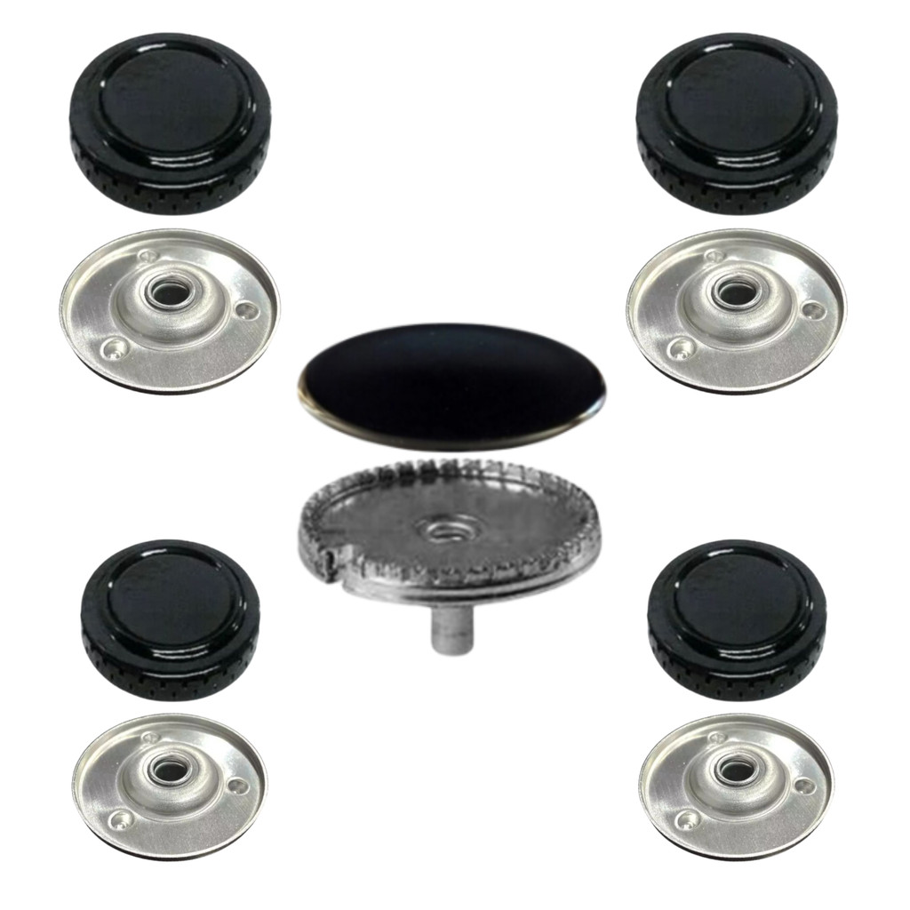 Queimador + Espalhador Fogão Atlas Mônaco Glass 5B 1GT 2G 2P Diâmetro do Espalhador Gd Ø 10,9 - Md Ø 7,5 - Pq Ø 6,5 Cm