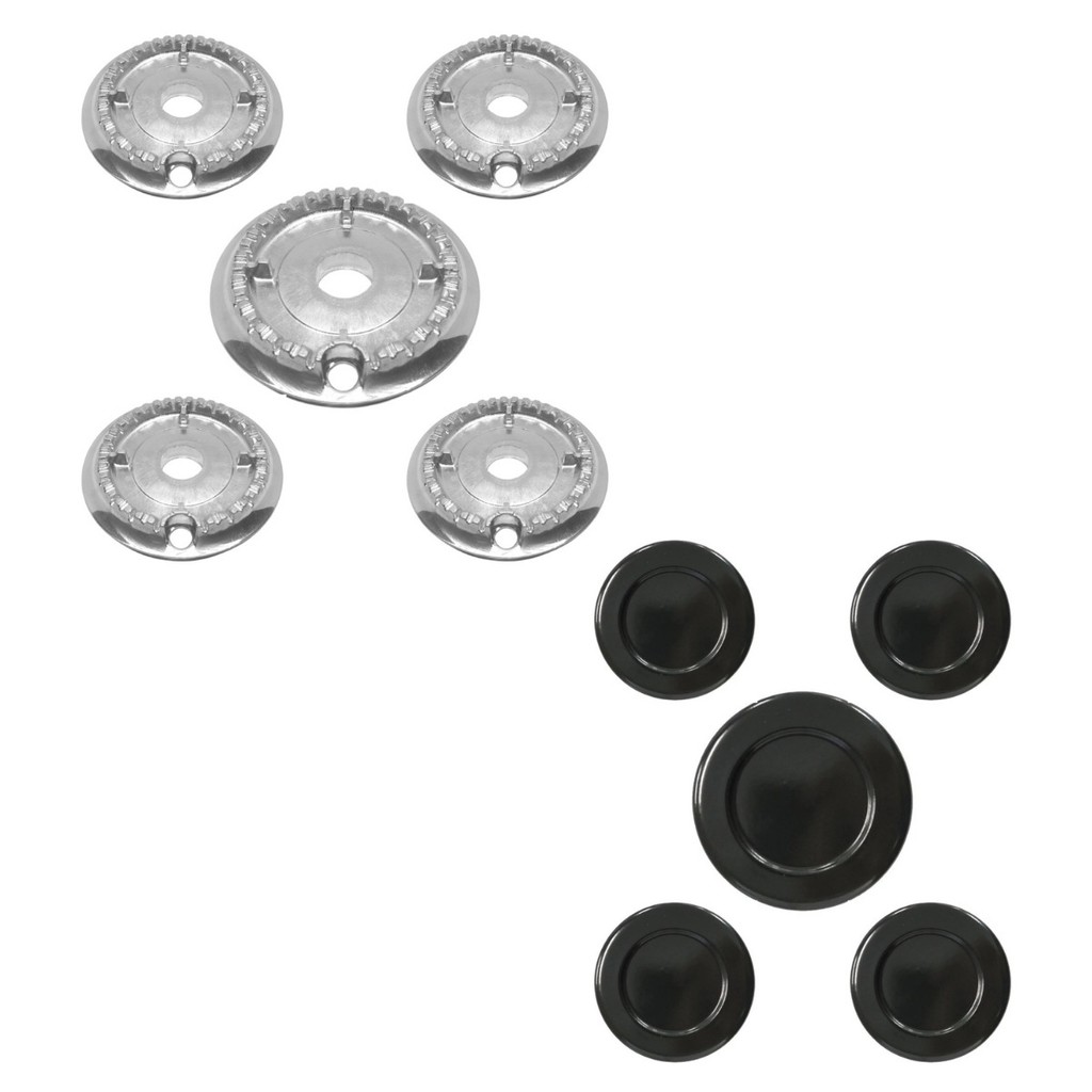 Kit Queimador + Espalhador Fogão Atlas U.Top 5 Bc 1G 4P  Diâm. do Espalhador Gd Ø 9,8 - Pq Ø 8,2 Cm
