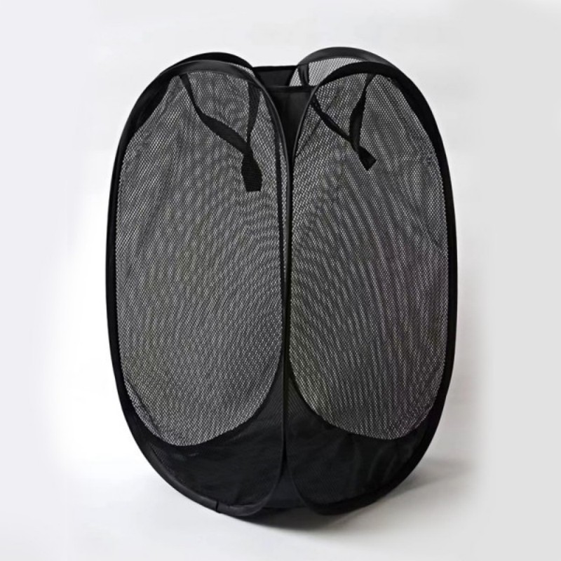 2 Pcs Cesto Preto de Lavagem , Dobrável e Elegante em Oferta na Shopee