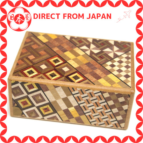 [Direto Do Japão] Caixa Secreta Hakone Yosegi Zaiku Com Mecanismo De 12 Etapas