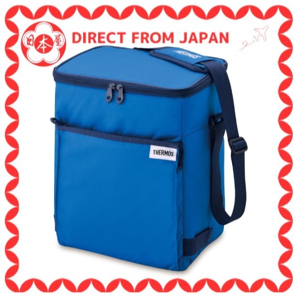 [Direto do Japão] Thermos Soft Cooler 15L Azul RFD-015 BL Bolsa Isolante Estrutura de Isolamento de 5 Camadas Dobrável e