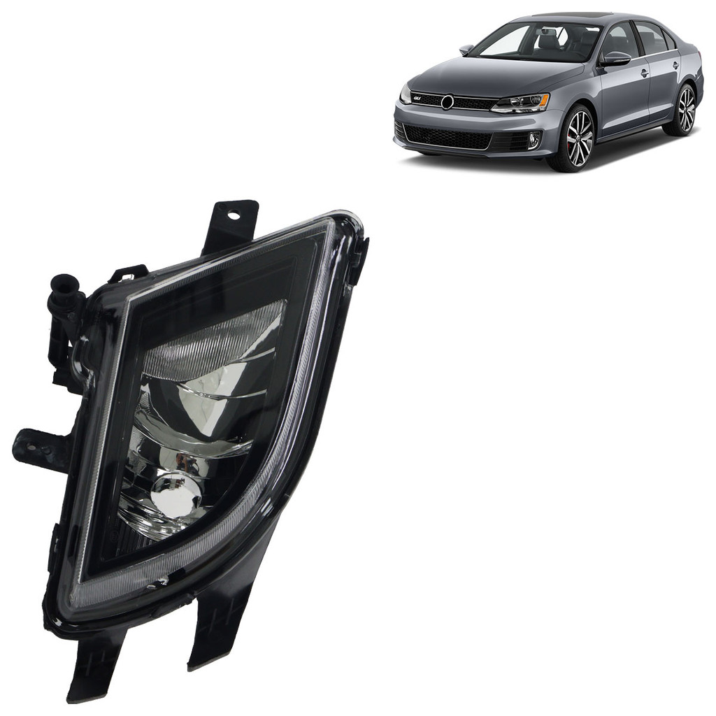 Farol Milha Auxiliar Jetta 2015 2016 2017 2018 Lente Lisa Acrílico