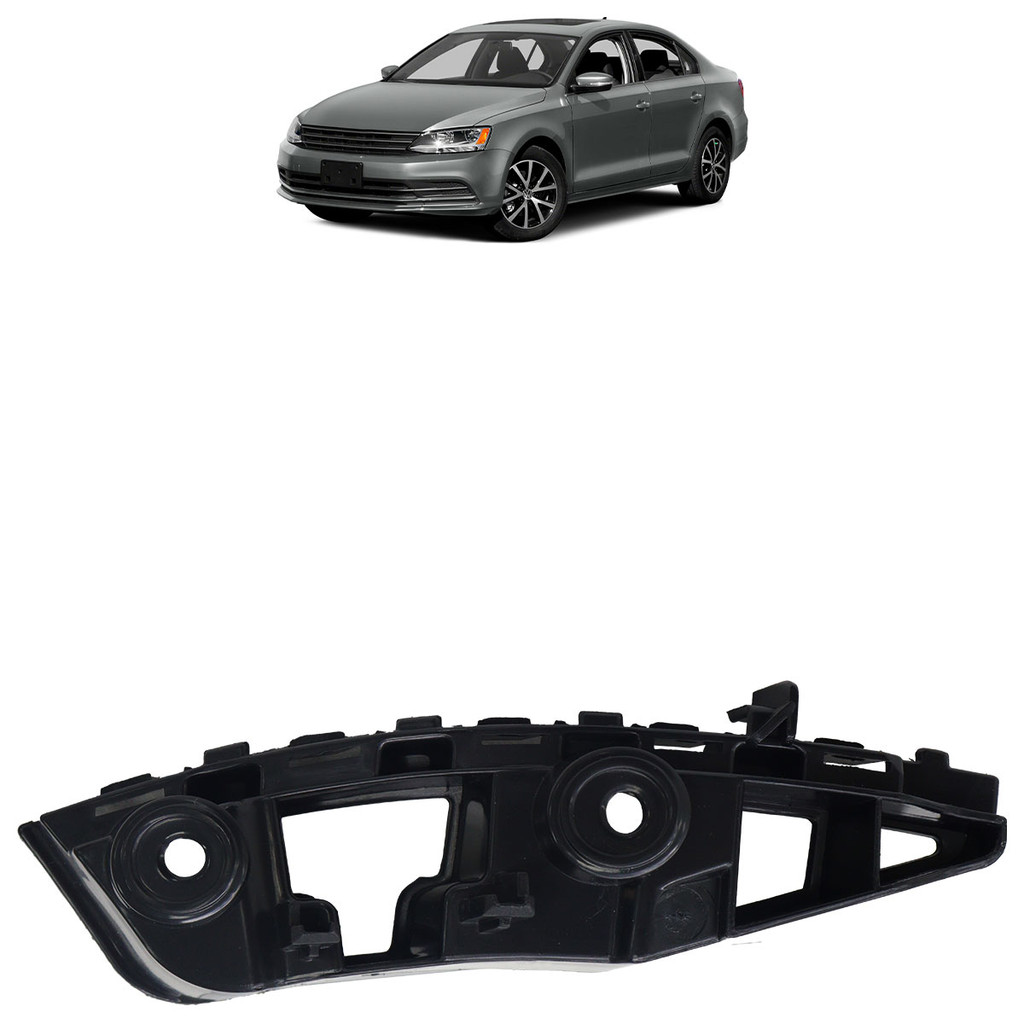 Suporte Parachoque Dianteiro Jetta 2011 2012 2013 2014 2015 Maior Preto Liso
