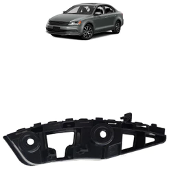Suporte Parachoque Dianteiro Jetta 2011 2012 2013 2014 2015 Maior Preto Liso