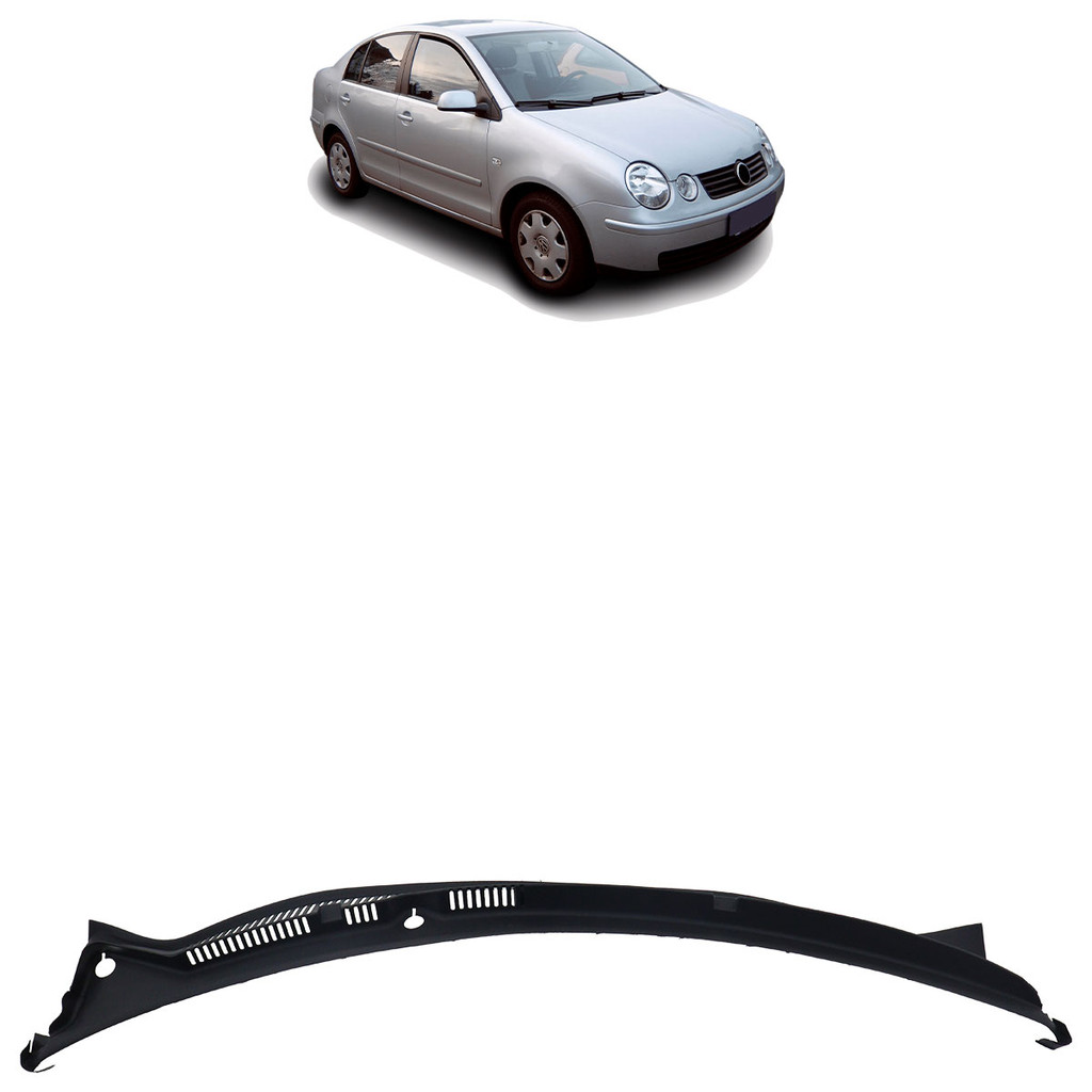 Churrasqueira Parabrisa Polo 2003 2004 2005 2006 Preto Liso em Oferta na Shopee