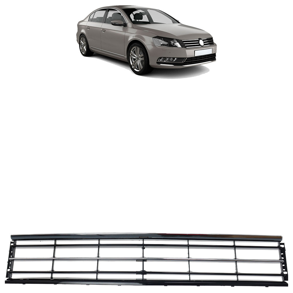 Grade Dianteira Passat 2011 2012 2013 2014 2015 Central Black Piano Com Friso Cromado em Oferta na Shopee
