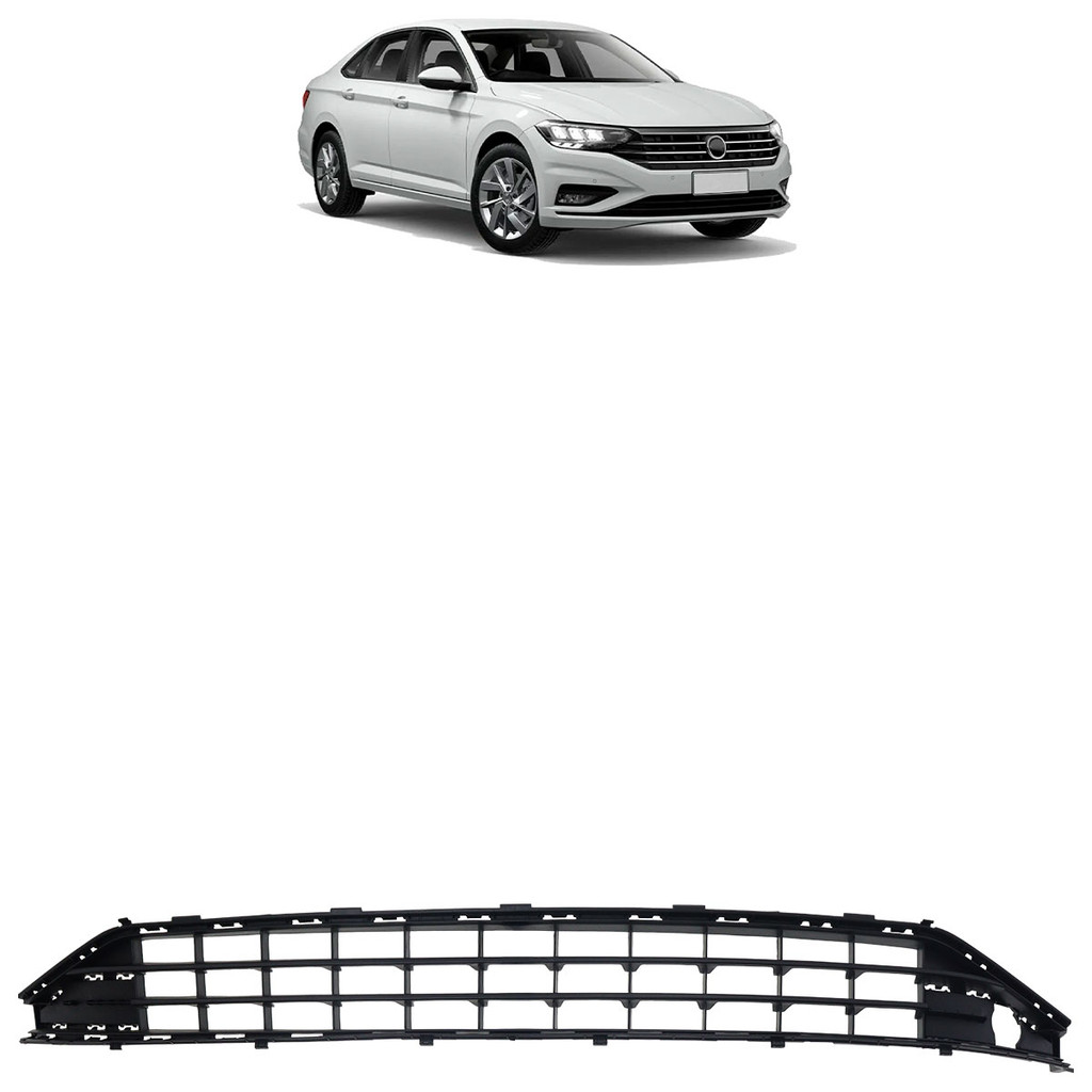 Grade Dianteira Jetta 2019 2020 2021 2022 Preto Texturizado
