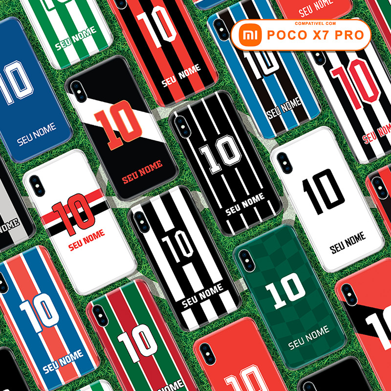 Capa Capinha para Xiaomi Poco X7 Pro - Camisas Times Brasileiros