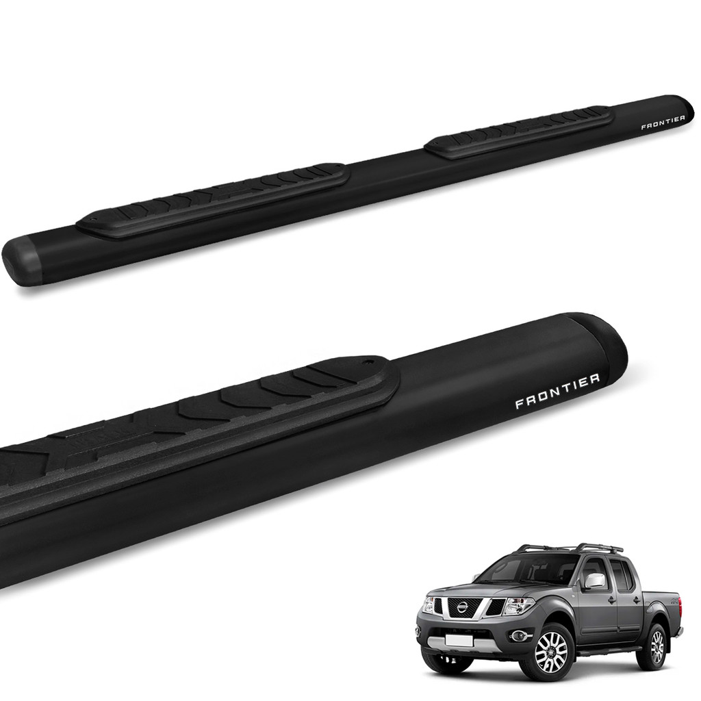 Estribo Lateral Oval Frontier 2008 a 2016 Oblongo Preto