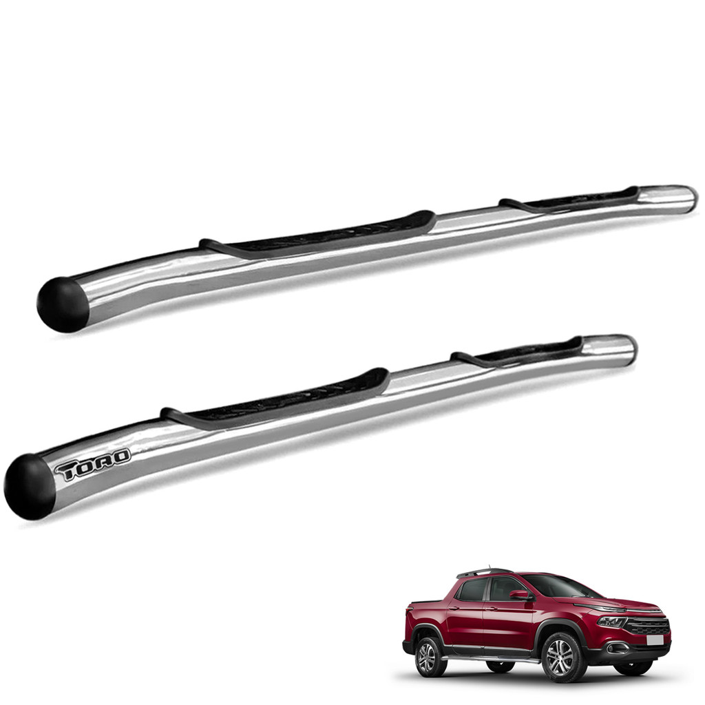 Estribo Lateral Tubular Toro 2016 a 2026 Aço Carbono Cromado