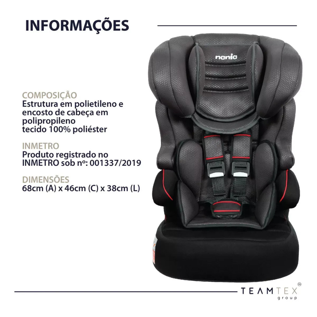 Cadeira Para Auto Nania Luxe Beline Noir