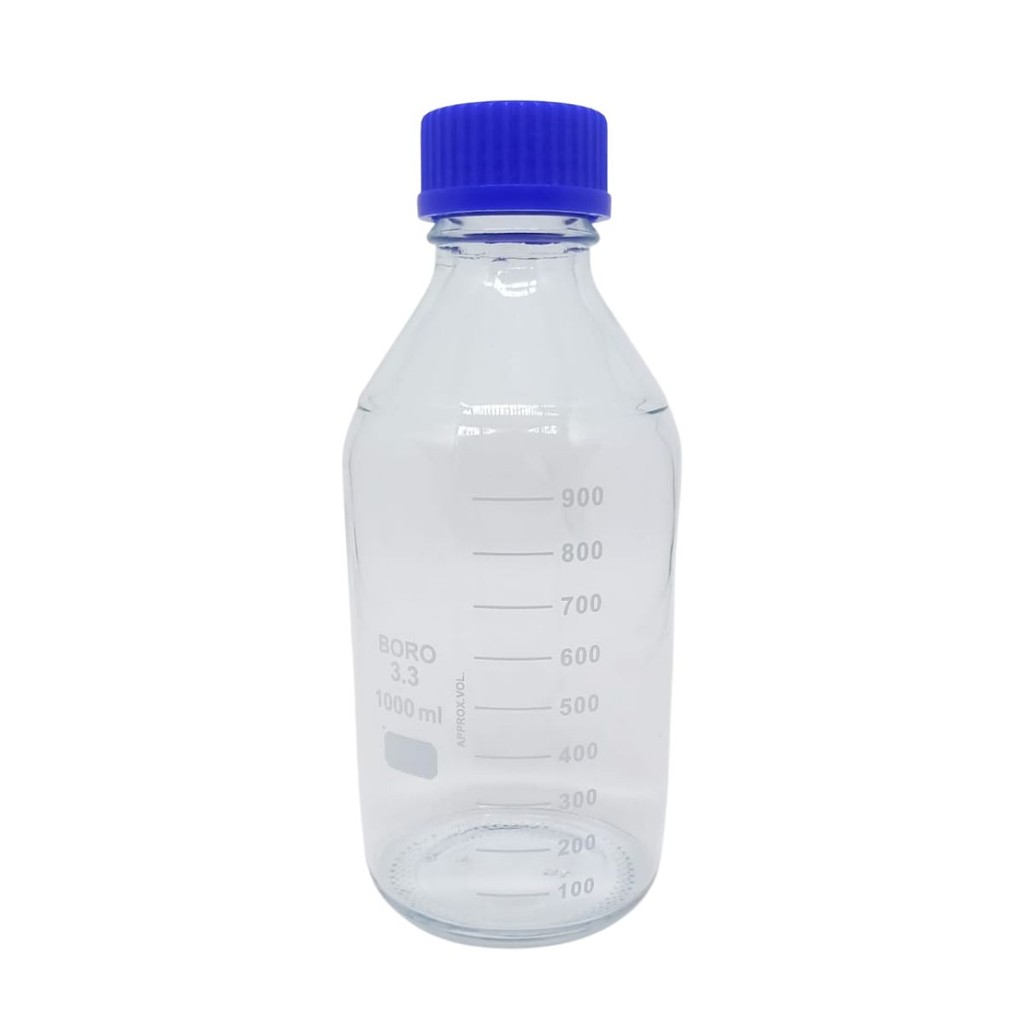 Frasco Reagente Vidro Boro 3.3 com Tampa Rosca 1000ml