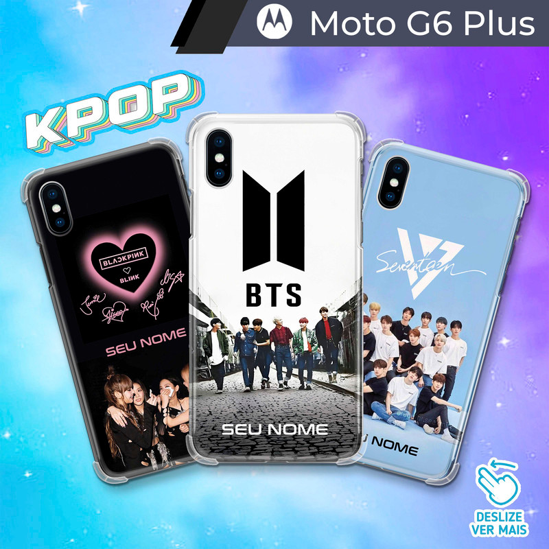 Capa/Capinha - Motorola Moto G6 Plus - K-pop Kpop  Blackpink Personalizada com Nome