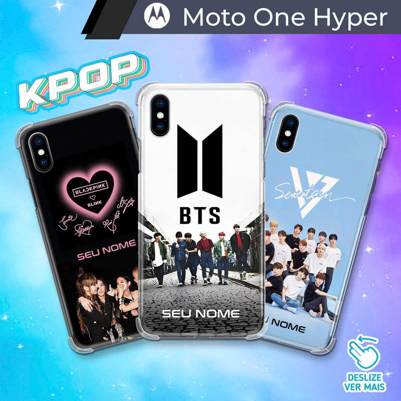 Capa/Capinha - Motorola Moto One Hyper - K-pop Kpop  Blackpink Personalizada com Nome