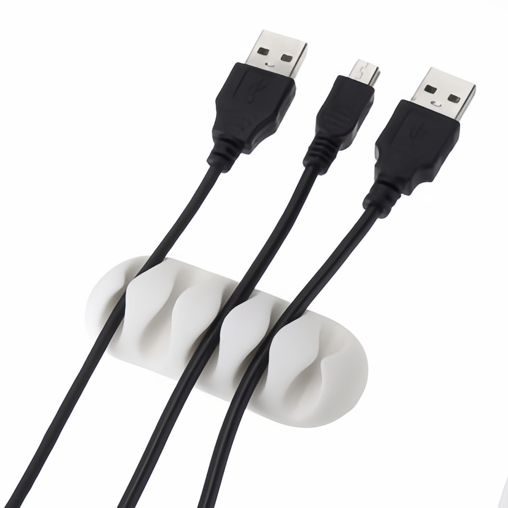 4 Pcs  Organizador De Fios - Clip Prático E Durável Para Ambientes Diferentes