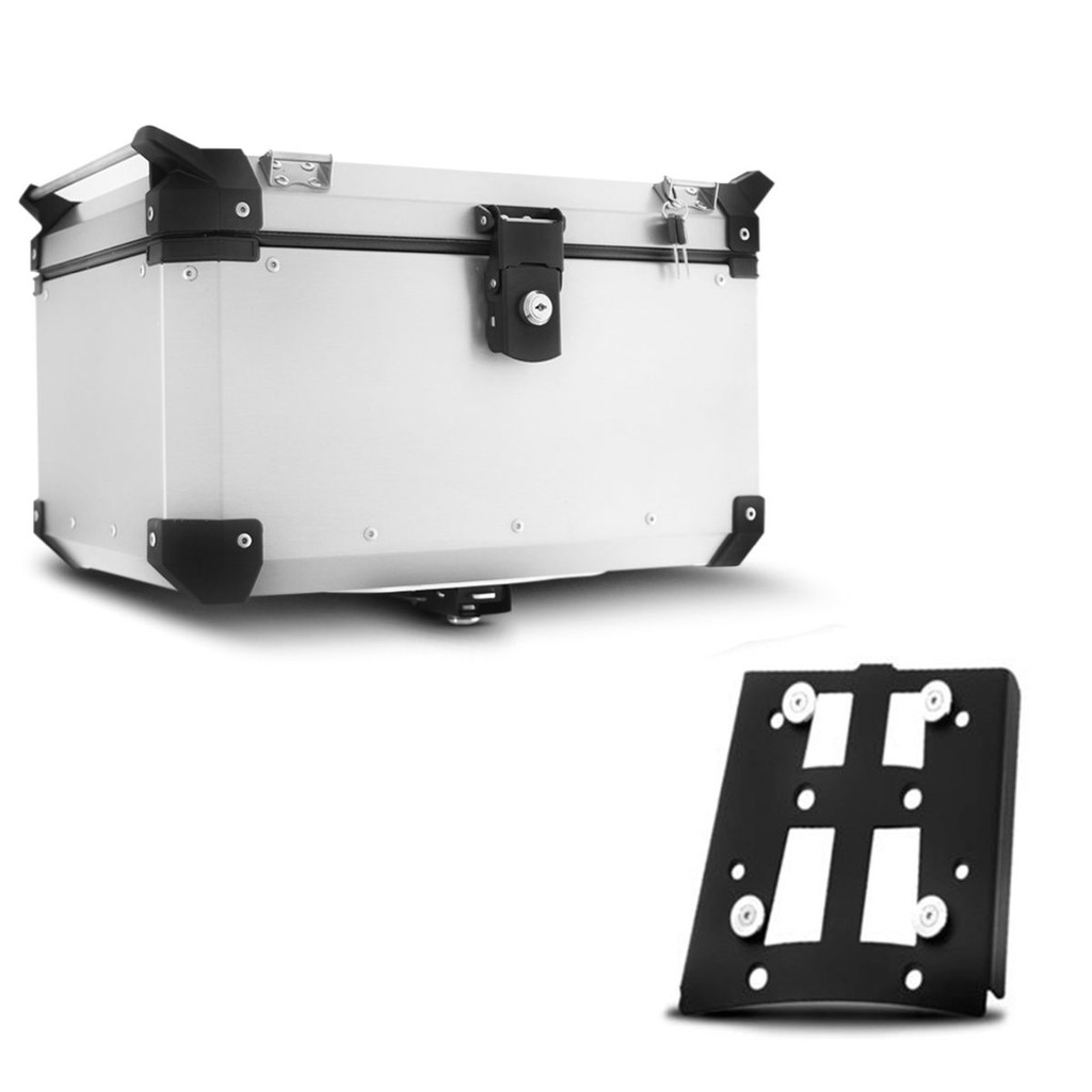 Baú+base De Fixação Top Case 48 Litros Super Adventure F 700 Gs/ F 800 Gs/ Trophy