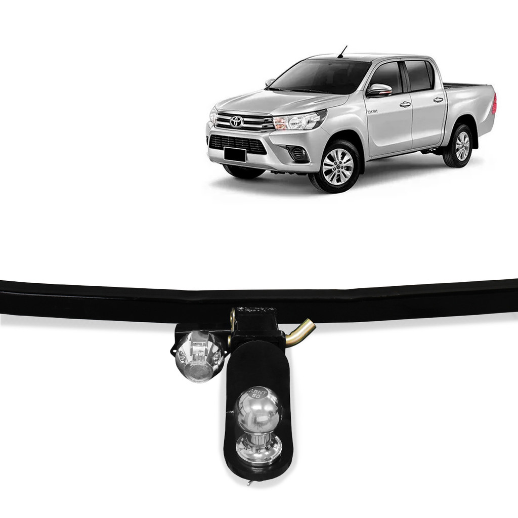 Engate Reboque Hilux 2005 a 2025 Sem Acabamento Removivel 2100 kg