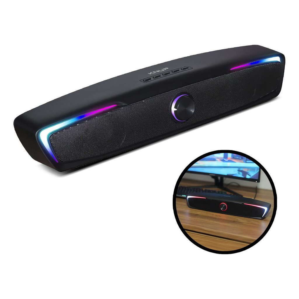 Soundbar Caixa De Som Usb Pc Tv Gamer Subwoofer Cel Speaker
