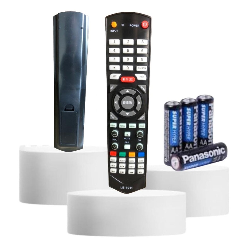 Controle Compatível Tv Led Lcd Semp Toshiba Netflix 04 Pilha