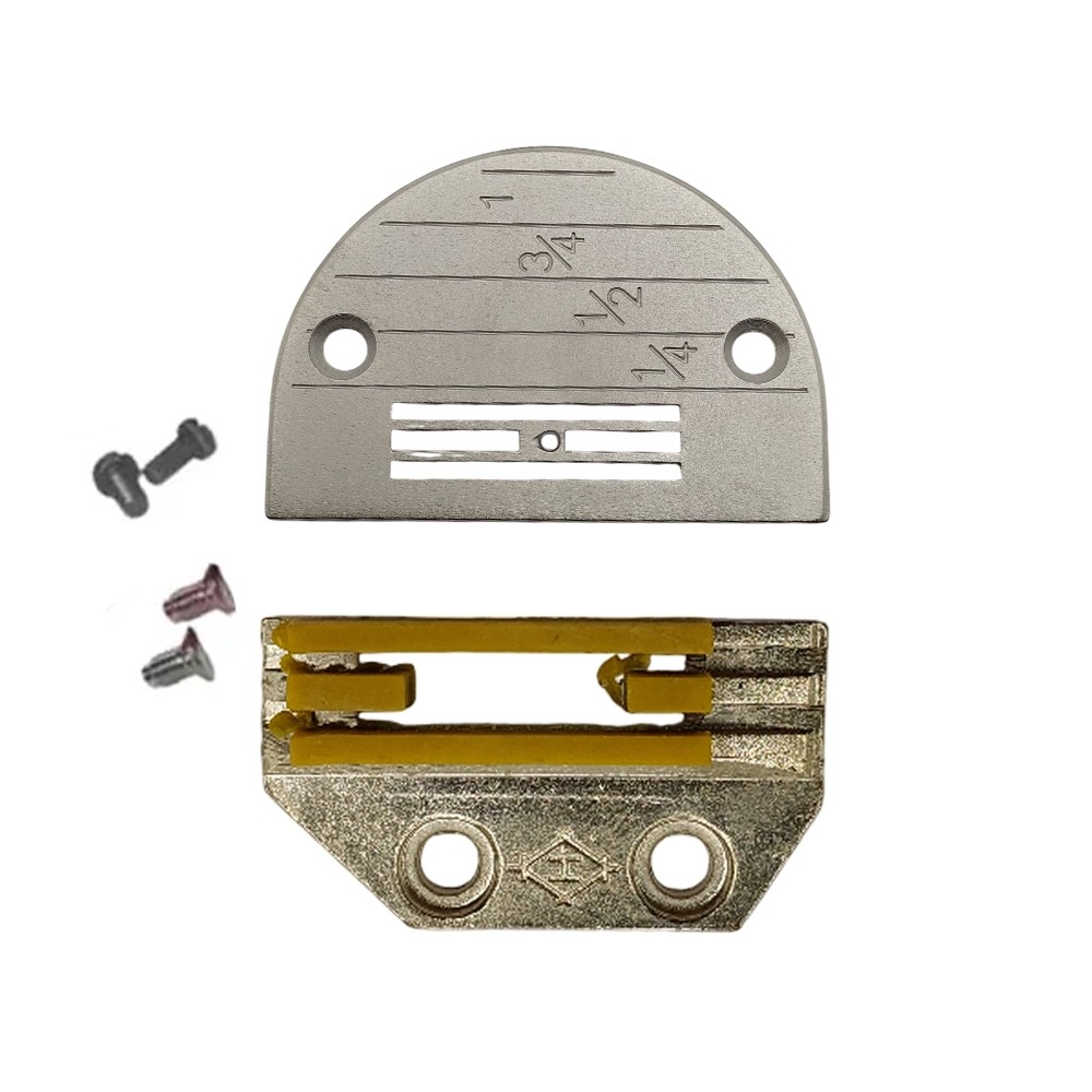 Kit Chapa e Dente 4 Carreiras com Teflon para Máquina de Costura Industrial